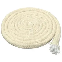 DistrEbution Windlicht Outdoor Kerzendocht, Flammschalendocht für Öllampen und Fackeln, Docht aus 100% Baumwolle Ø 0.6 cm x 100 cm