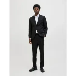 Jack & Jones Anzug JPRCOSTA SUIT 2-tlg. Slim Fit Schwarz 56 - Modischer 2-teiliges Anzug-Set aus pflegeleichtem Polyester, ideal für elegante Auftritte. Slim Fit Schnitt, schnell trocknend und bequem im Alltag.