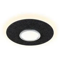 Paulmann 79990 Tulga LED-Deckenleuchte 32.5W - Moderne LED-Deckenleuchte aus nachhaltigem Filz in Anthrazit, mit 2000lm und dimmbar in 3 Stufen für eine gemütliche Atmosphäre und reduzierte Hintergrundgeräusche.