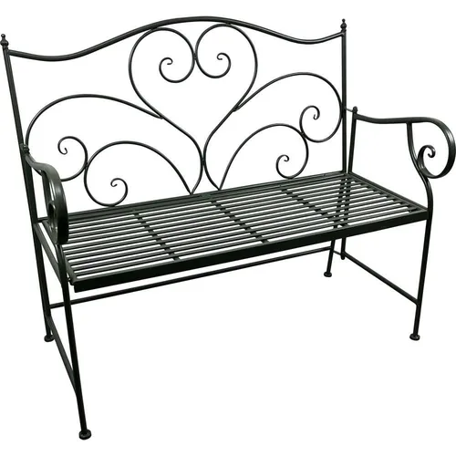 Gartenbank Viva la Vida grün 110 cm - Stilvoll und Robust - Moderne Gartenbank in frischem Grün, ideal für Garten, Terrasse oder Balkon. Robuste Stahlkonstruktion garantiert Langlebigkeit und Stabilität. Maße: 110 x 54 x 96 cm, vielseitig kombinierbar für stilvolle Akzente im Außenbereich.