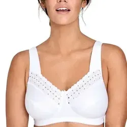 Miss Mary Broderie Anglais Soft Bra BH Weiß G 95 Damen