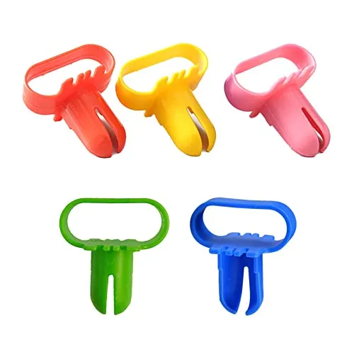Ballonwerkzeug Binden Ballon-Knoter 5 Stück Ballonknoter, 5,5 * 7,5cm, BallondekorationszubehöR Werkzeuge FüR Partys, Hochzeiten, EröFfnungszeremonien Und Geburtstage (Gelb, Pink, Blau, GrüN, Rot)
