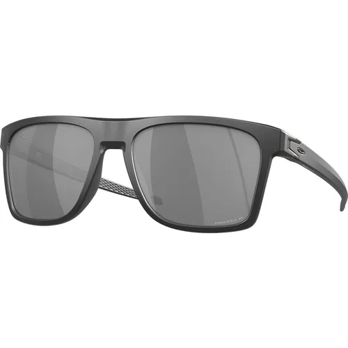Oakley Leffingwell Matte Black Ink / Prizm Black Polar - Sportbrille mit quadratischer Glasform, leichtem O-Matter-Rahmen und Prizm-Glastechnologie für verbesserte Farb- und Kontrastwahrnehmung – ideal für aktive Outdoor-Aktivitäten.