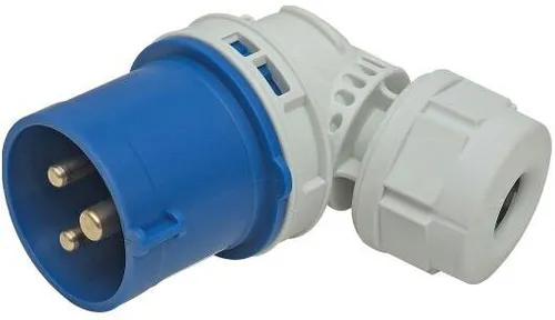 Jäger Direkt CEE Stecker gewinkelt, 230 V, 16 A, blau