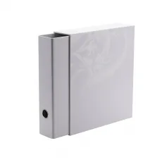 Sanctuary Slipcase Binder - White - Gesellschaftsspiele Aufbewahrungslösung mit stilvollem Design, stabilen 50 mm D-Ringen und platzsparendem Format für Ihre TCG-Sammelkarten.