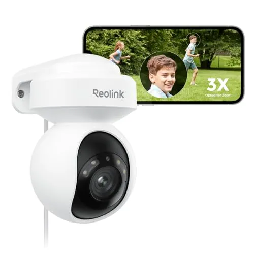Reolink E1 Outdoor 5MP WLAN PTZ-Kamera - Überwachungskamera für Außenbereiche mit 5MP Auflösung, schwenk- und neigbar, ideal für umfassende Sicherheit und einfache Installation.