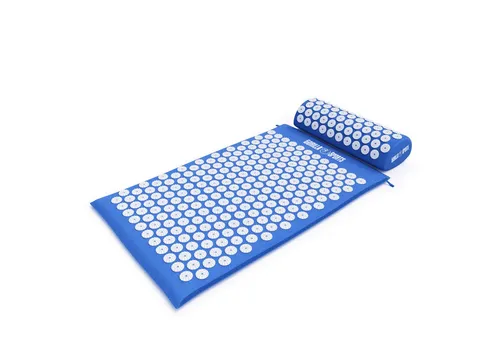 GORILLA SPORTS Akupressurmatte mit ergonomische Kissen und Tragetasche, aus Baumwolle, Massagematte, 68 x 42 x 2.5 cm, Nagelmatte, Akupunkturmatte