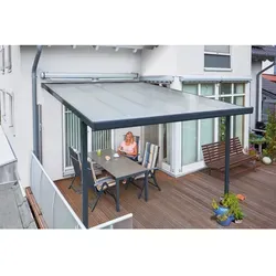Gutta Terrassenüberdachung Basic 306x406cm anthrazit