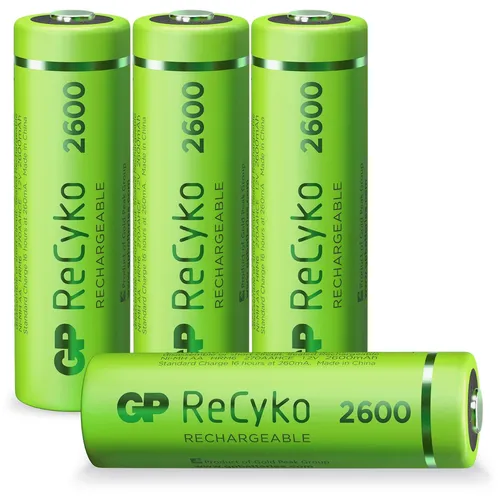 1x4 GP ReCyko NiMH Akkus AA 2600mAH, hohe Kapazität von GP Batteries