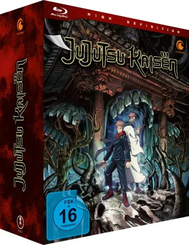 Jujutsu Kaisen - Staffel 1 - Vol.1 - [Blu-ray] mit Sammelschuber - Anime-Serie mit packender Handlung, inklusive exklusivem Sammelschuber. Ideal für Fans von Action und Fantasy, freigegeben ab 16 Jahren.