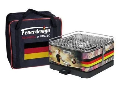 Limatec Tischgrill Teide gold, rot, schwarz
