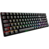Sharkoon SGK50 S2 Schwarz - RGB Gaming Tastatur mit Gateron Rot Schaltern - Tastatur mit vorinstallierten Gateron Rot Schaltern, 96% Layout und individueller RGB-Beleuchtung für ein personalisiertes Tippgefühl und stylisches Design.