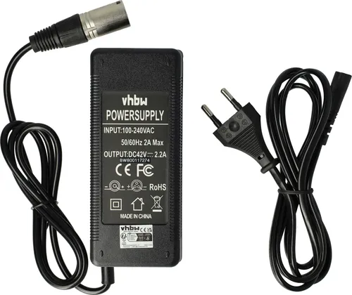 vhbw Ladegerät kompatibel mit Prophete Modell 2017 52397-0111, 52407-0111, 52457-0111, 52387-0111 Fahrradakkus, E-Bike - Für 36 V Li-Ion Akkus 100 W