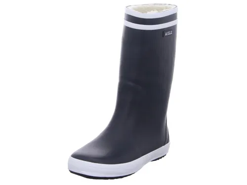 Aigle Unisex-Kinder Lolly Pop Fur Gummistiefel Blau (marine 0) 25 - Stiefel für Jungen, wasserdicht und warm gefüttert, ideal für nasse Tage und Abenteuer im Freien.