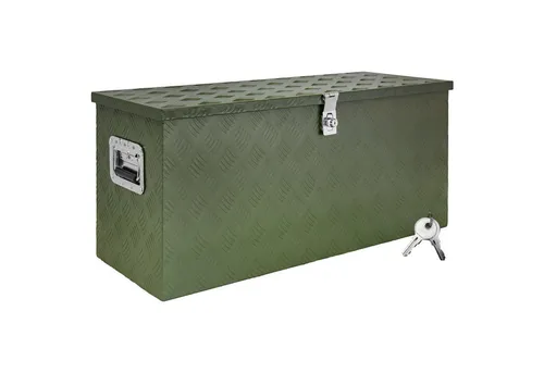 Trucky Anhänger-Deichselbox Auswahl Deichselbox Werkzeugkasten Truckbox Alu Box Transportbox Grün