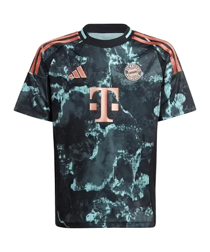 ADIDAS Kinder Trikot FC Bayern München 24 25 - Auswärtstrikot mit AEROREADY Technologie, feuchtigkeitsabsorbierend und nachhaltig aus 100 % recycelten Materialien