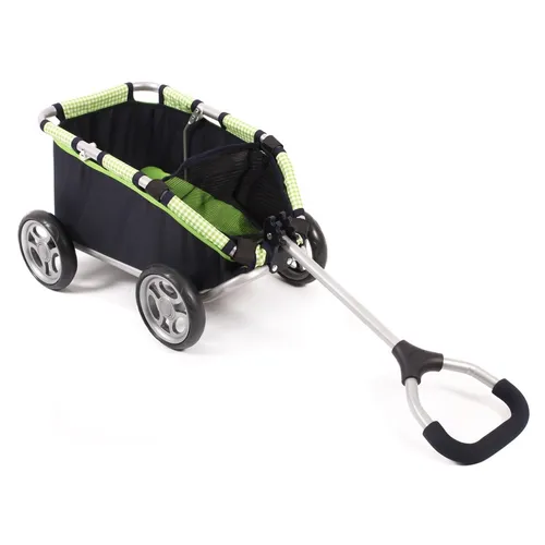 Bayer Chic 2000 Puppen - Ziehwagen SKIPPER Bumblebee - Puppenwagen für Kinder, farbenfrohes Design mit Bienenmotiv, fördert die Fantasie und das Rollenspiel.