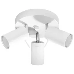 Sollux SL.1015 Deckenleuchte RING 3P weiß - Lampen im minimalistischen Design mit verchromten Gelenken zur Lichtregulierung, ideal für Loftwohnungen und moderne Räume, langlebig und hochwertig verarbeitet.