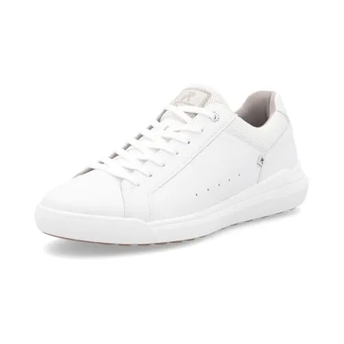 Rieker Herren U1100 Sneaker Low, Weiss, 45 EU - Herren-Sneaker aus echtem Leder mit Swing2Go-Technologie für optimalen Komfort und Style.