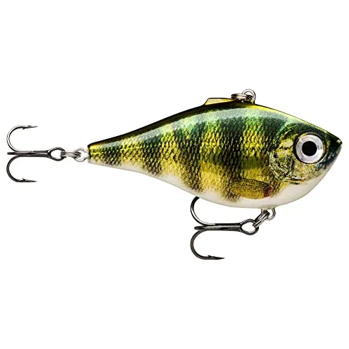 Rapala Unisex-Adult Rippin' Rap Angelköder-Slender Body & Lipless Crank Angelzubehör-Süßwasser Spinnköder-Variable Lauftiefe-Fischköder 5cm, 9g-Hergestellt in Estland-Live Perch, Standard