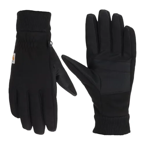 Carhartt Herren C Arbeitshandschuh Wind Fighter - Robuster Arbeitshandschuh mit winddichtem Fleece, ideal für kalte Bedingungen. Touch-sensitive Fingerspitzen für einfache Bedienung von Geräten.