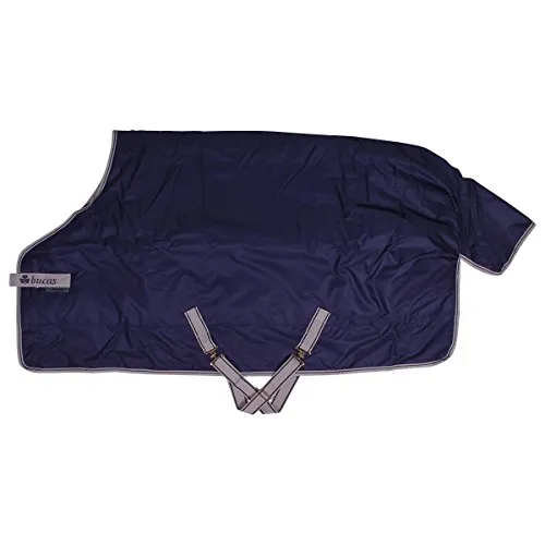 Bucas Freedom Turnout Pony 300g - Navy/Silver - Reit- & Pferdebedarf, wasserdichte und atmungsaktive Thermodecke mit 300g Füllung für optimalen Kälteschutz bis -10°C, ideal für den Winter.