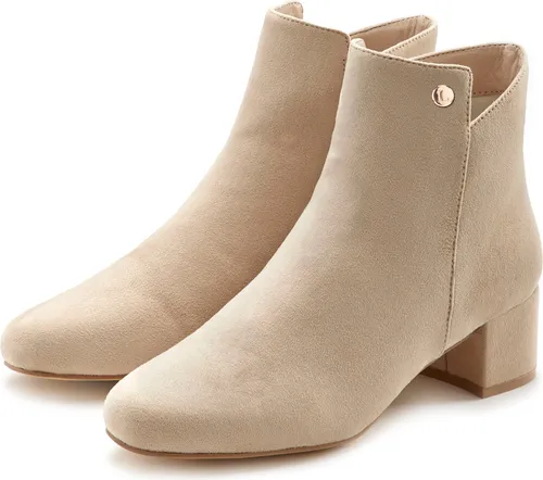 LASCANA Stiefelette mit bequemen Blockabsatz - Wanderschuhe - VEGAN Ankle Boots mit 5 cm Blockabsatz für hohen Tragekomfort und klassischen Stil, ideal für jeden Anlass.