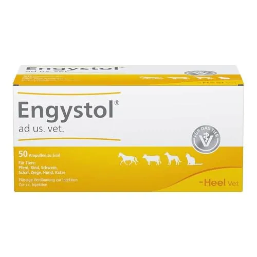 Engystol Ad Us Vet 50 ST - Homöopathisches Arzneimittel zur Injektion für Tiere, unterstützt die Gesundheit von Pferden, Rindern, Schweinen, Schafen, Ziegen, Hunden und Katzen.