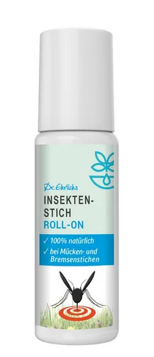 Dr. Ehrlichs Gesundkatalog. Insektenstich-Gel Dr. Ehrlichs Insektenstich Roll-on - Natürliche Linderung bei Stichen, mit 20 ml Inhalt
