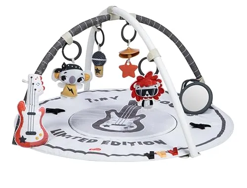 Tiny Love Gymini Rund (3333120851) - Spiel- & Krabbeldecke - Bunte Spiel- & Krabbeldecke mit interaktiven Elementen, die die Sinne anregen und die motorischen Fähigkeiten fördern. Ideal für unbeschwerte Spielstunden.