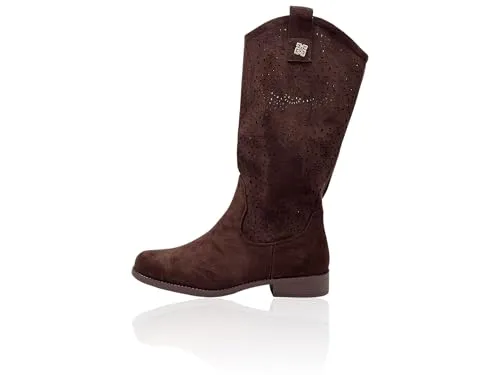 Nowaland Damen Stiefel mit dekorativem Lochmuster – stilvoll und bequem für jeden Anlass - Damenstiefel mit dekorativem Lochmuster für verbesserte Luftzirkulation. Weiches Obermaterial sorgt für angenehmen Tragekomfort. Stabiler Blockabsatz garantiert sicheren Stand. Ideal für Jeans, Kleider und vielseitige Looks.