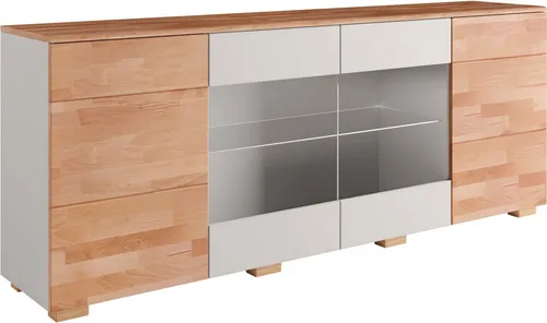 Home affaire Sideboard Citra teilmassiv 200cm