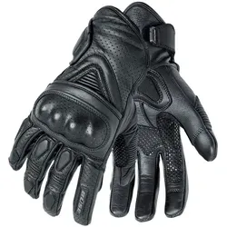 Büse Cafe Racer Handschuh schwarz 11 - Motorradhandschuhe aus hochwertigem Rindleder mit ergonomischer Schnittführung für optimalen Tragekomfort und Sicherheit durch Hartschale über den Handknöcheln.