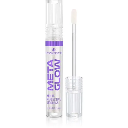 essence META GLOW MULTI-REFLECTIVE Lipgloss mit holografischen Effekten Farbton 01 Cyber Space 3 ml
