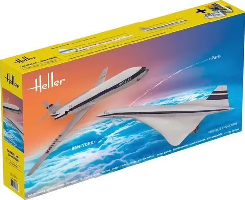 Heller Caravell + Concorde in 1:100 Sammel-Set  1000503330 Bausatz 50333