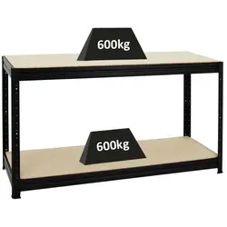 PROREGAL Höhenverstellbare Werkbank Dino Schwarz von Proregal