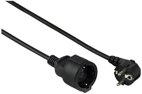 Hama 00047871 Strom Verlängerungskabel Schwarz 10 m H05VV-F 3G 1,5 mm²