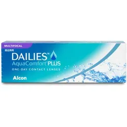 Alcon Dailies AquaComfort Plus Multifocal Tageslinsen - 30er Packung - Kontaktlinsen für scharfes Sehen in jeder Entfernung, Tageslinsen für unkomplizierten Tragekomfort und optimale Feuchtigkeit den ganzen Tag.