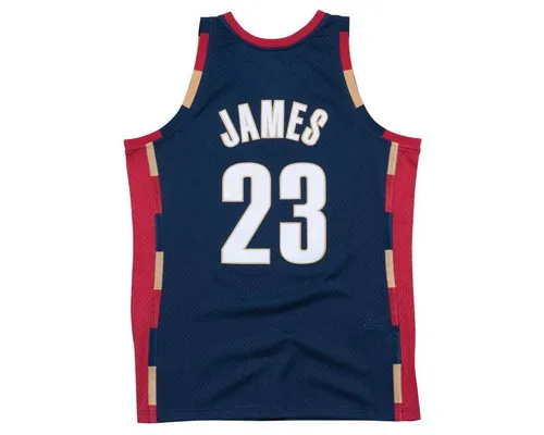 Mitchell & Ness NBA Swingman Jersey 2.0 - L. James, XL - Sportfan T-Shirt, limitiertes Original-Jersey der Cleveland Cavaliers mit hochwertigen Twill-Stickereien und langlebigem Polyester für schnellen Trocknungskomfort.