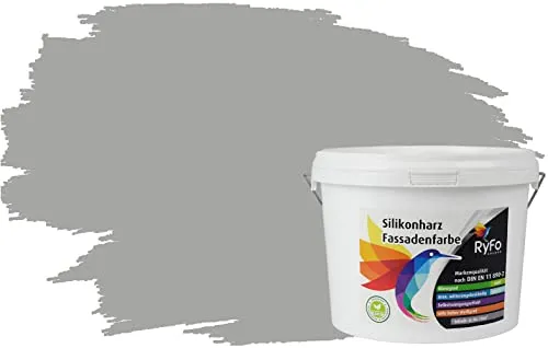 RyFo Colors Silikonharz Fassadenfarbe Mausgrau 3l von RyFo Colors