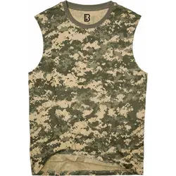 Brandit ärmelloses Shirt, grau-beige, Größe M für Männer