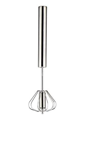 Weis 15148 Edelstahl Schneebesen Handquirl Quirl mit Getriebe 23cm