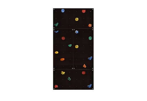 Gartenpirat Kletterwand Outdoor OW4 - Outdoor-Kletterwand für Kinder und Erwachsene, robust mit 4 Wandplatten und 20 bunten Klettersteinen – ideal für aktives Spielen im Garten!