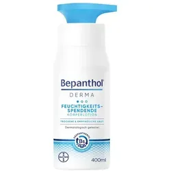 Bepanthol DERMA Feuchtigkeitsspendende Körperlotion 400 ml - Leichte Körperlotion für optimale Feuchtigkeit, zieht schnell ein und hinterlässt ein angenehmes Hautgefühl. Ideal für die tägliche Pflege.