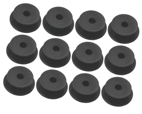 Miederhoff Anhänger 12x Rundknopf Ø 24/30 mm für 6-8mm Seil Expanderseil - Planenknopf