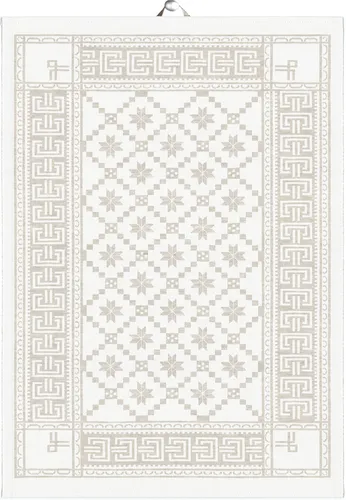 Ekelund Handtuch ATTEBLADROSE-08, Beige, 50 x 70 cm von Ekelund