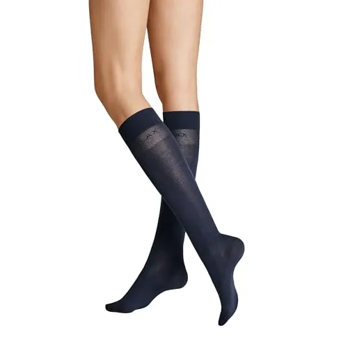 KUNERT HUDSON Kniestrümpfe/Overknees RELAX LIGHT 39-42, Marine