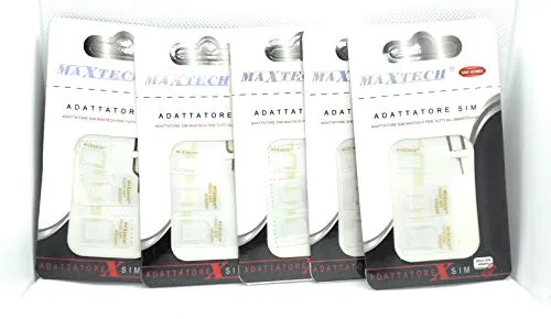 Stück Adapter Sim Card 4 in 1 Nano sim Micro sim Standard sim cutter Adapter SIM-Karte Universaladapter 5