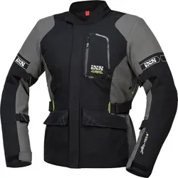 IXS Laminat ST-Plus Motorrad Textiljacke 4XL, schwarz-grau - Motorradjacke, wasserdicht, winddicht & atmungsaktiv mit schnelltrocknendem Material – ideal für jedes Wetter!