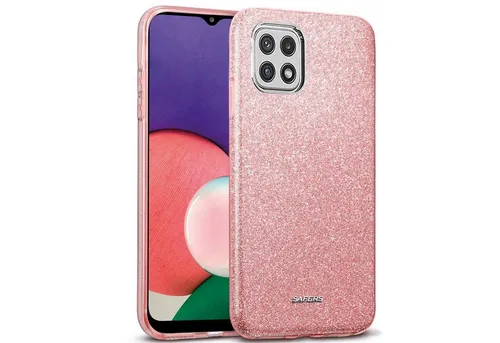 CoolGadget Handyhülle Glitzer Glamour Hülle für Samsung Galaxy A22 5G 6,6 Zoll, Slim Case mit Glossy Effect Schutzhülle für Samsung A22 5G Hülle